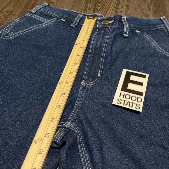 Carhartt Original Dungaree Fit Blue Mens Size 30 X 34 Carpenter Jeans - Picture 7 of 13